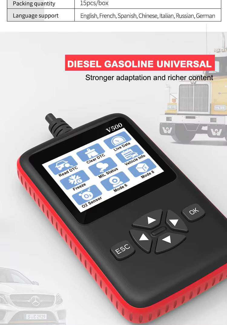 Scanner OBD2 diagnostic auto V500 🚗