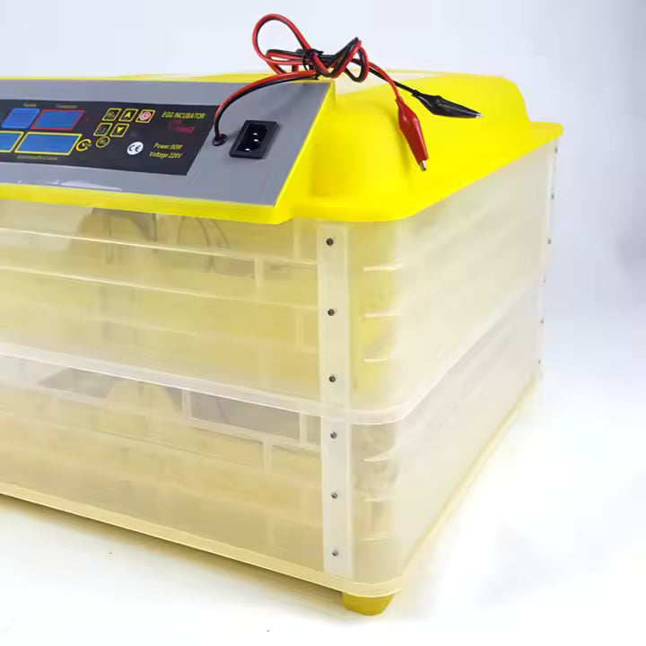 Incubateur Automatique à Œufs 112 Œufs – Double Alimentation (220V & 12V), Contrôle Digital, Retournement Automatique - RDC EBUYZONE.NET