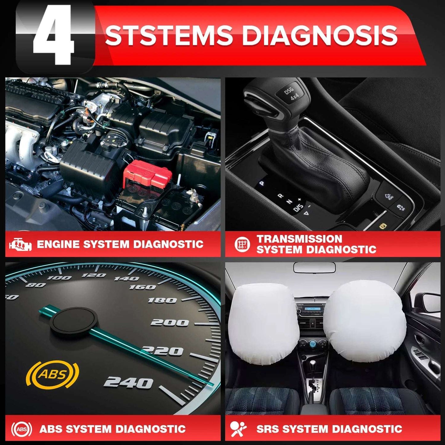 LAUNCH CRP123 – Scanner OBD2 4 Systèmes, Diagnostic Rapide & MàJ Gratuite – RDC