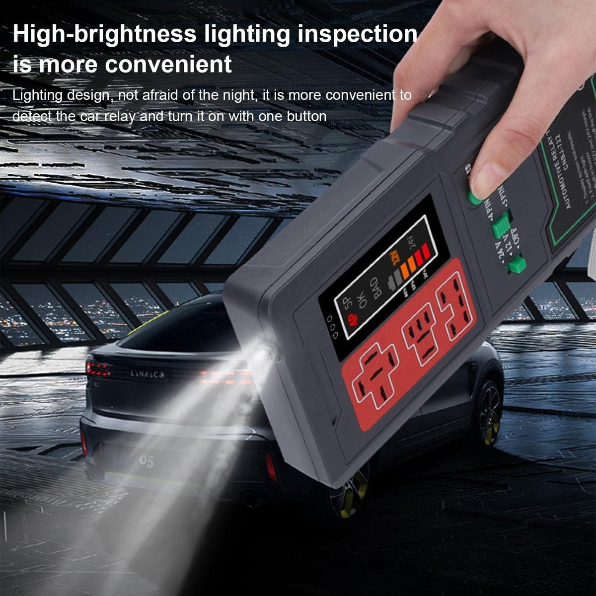 Testeur de relais auto sans fil 12V/24V ⚡