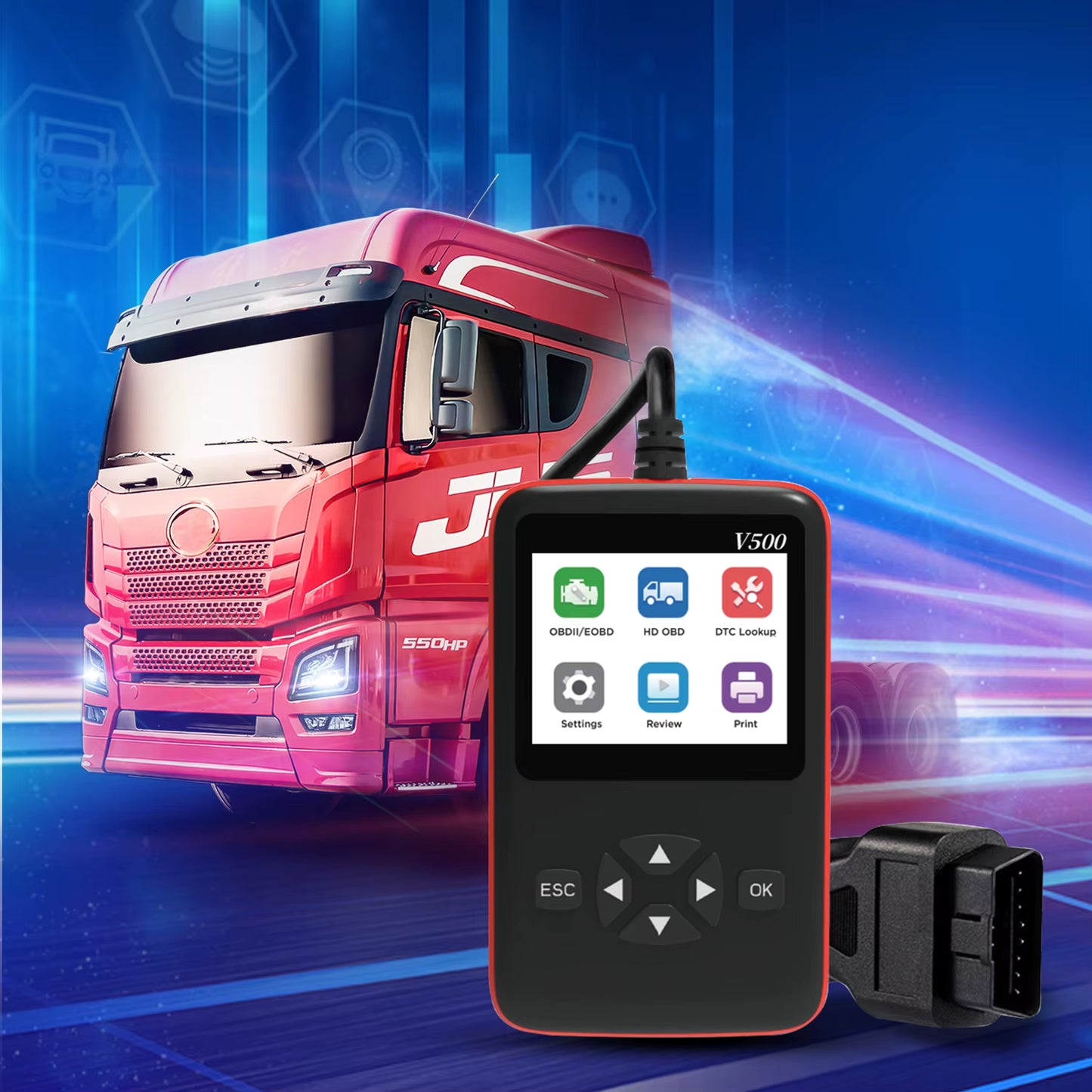 Scanner OBD2 diagnostic auto V500 🚗