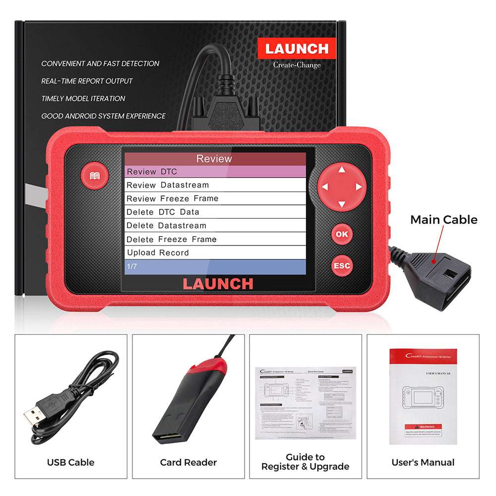 LAUNCH CRP123 – Scanner OBD2 4 Systèmes, Diagnostic Rapide & MàJ Gratuite – RDC
