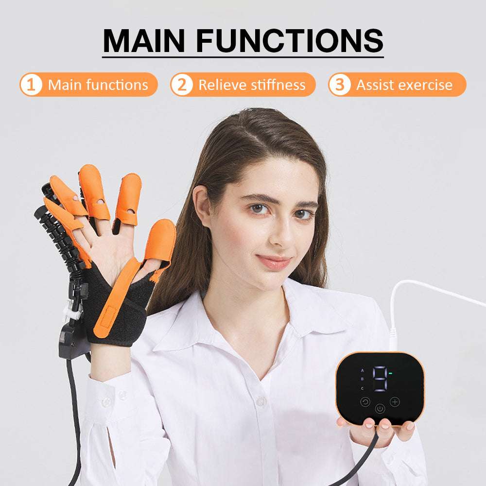 Gant de Rééducation Robotique pour Main – Orthèse, Exercice AVC + Modes Automatisés – RDC