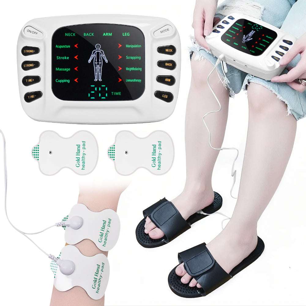 Appareil YTK-309B utilisé sur les jambes, stimulation musculaire avec électrodes – disponible en RDC.