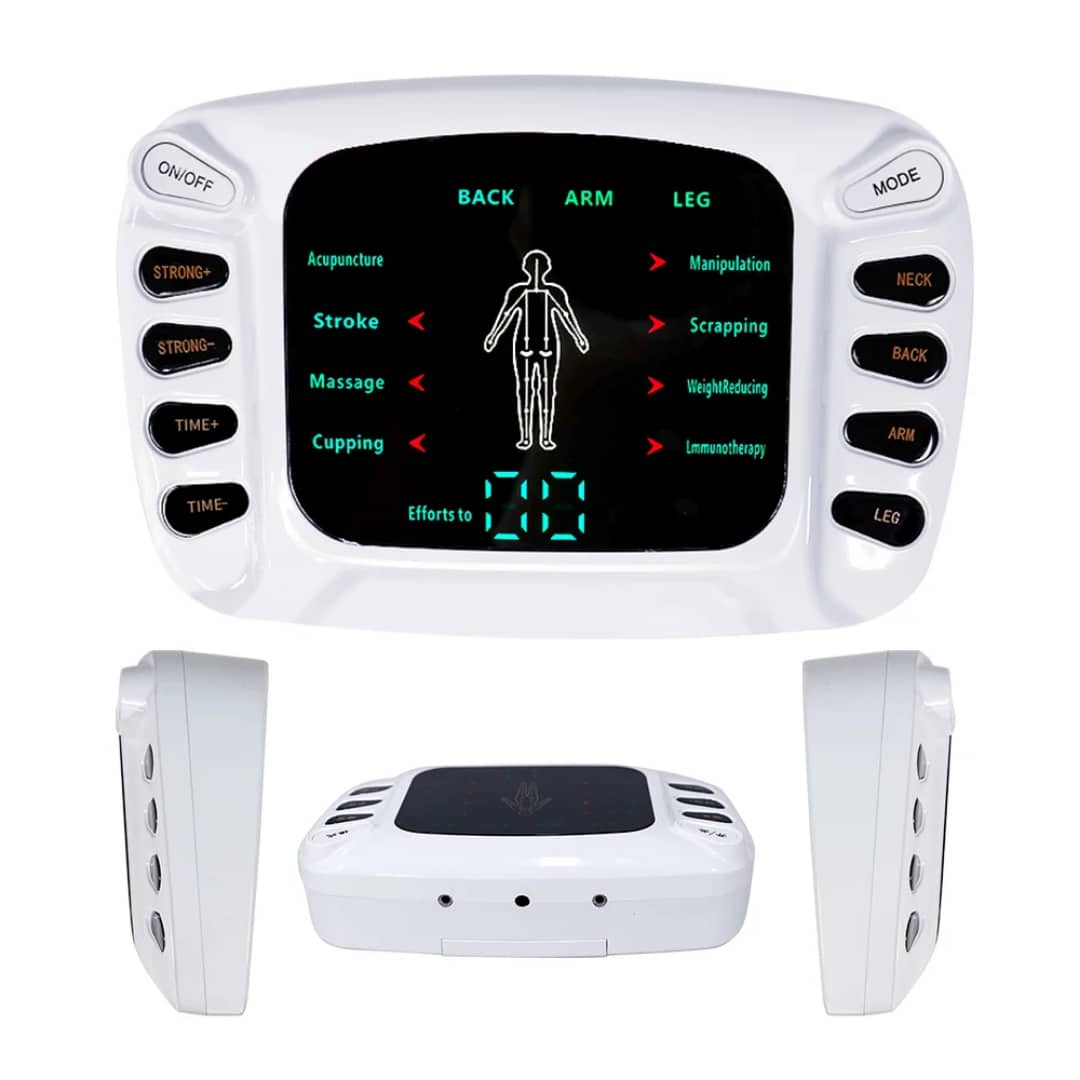 Différentes vues de l’appareil YTK-309B, grand écran LCD et commandes latérales – disponible en RDC.