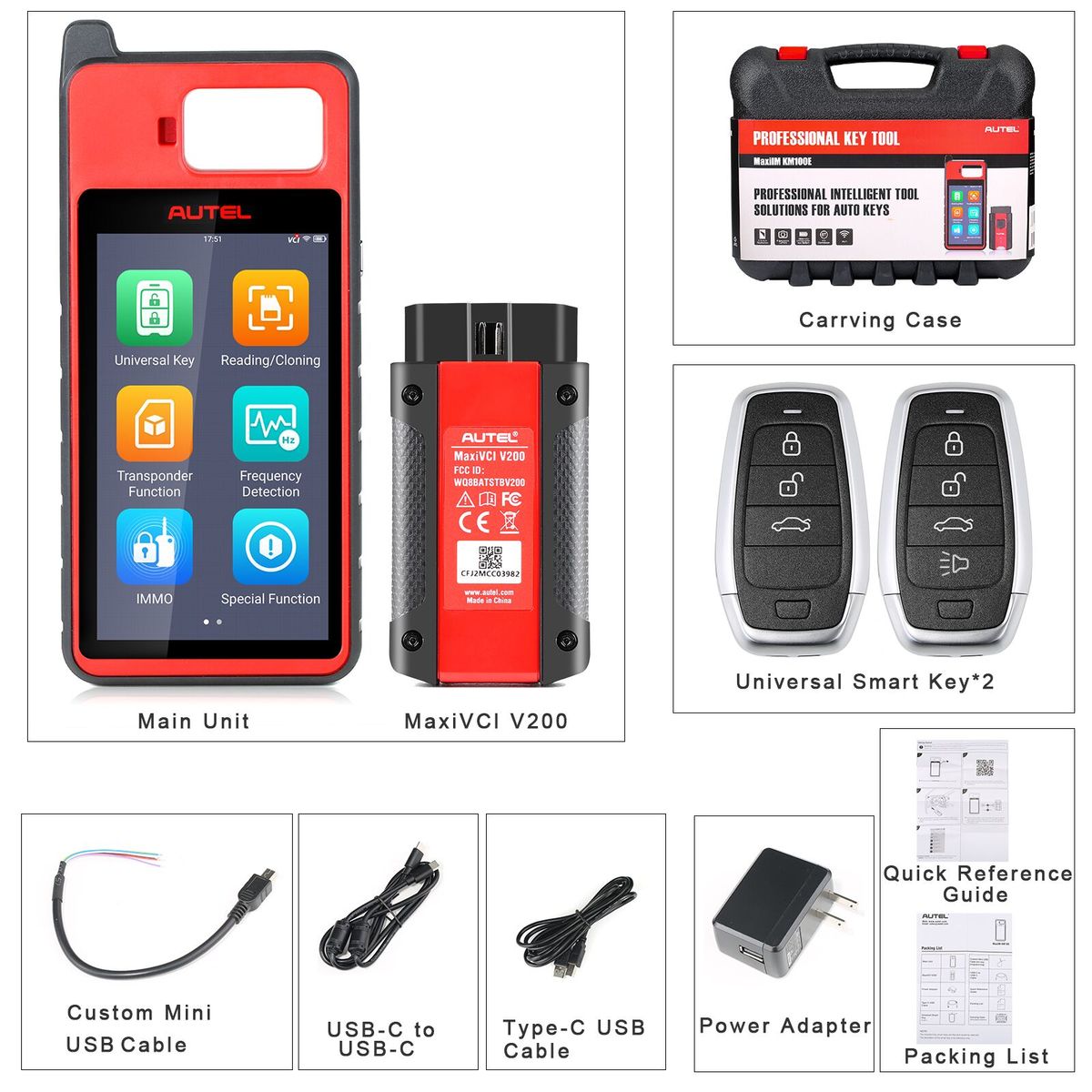 Autel MaxiIM KM100E – Scanner OBD2 & clés 🔧