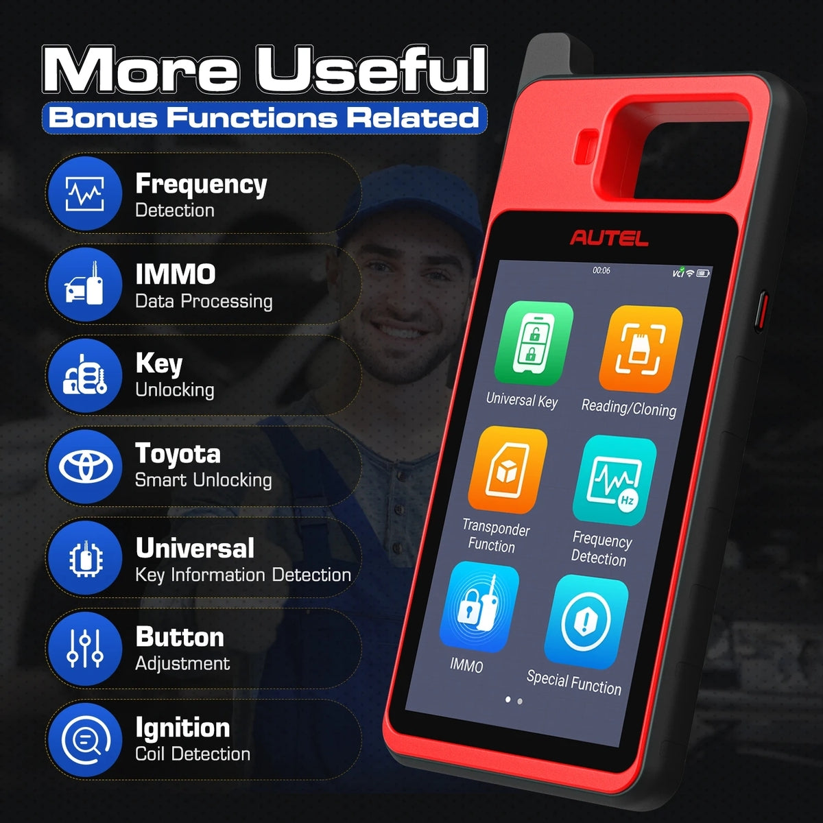 Autel MaxiIM KM100E – Scanner OBD2 & clés 🔧