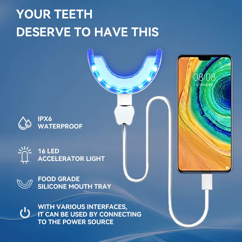Kit blanchiment dentaire portable – sourire éclatant ✨