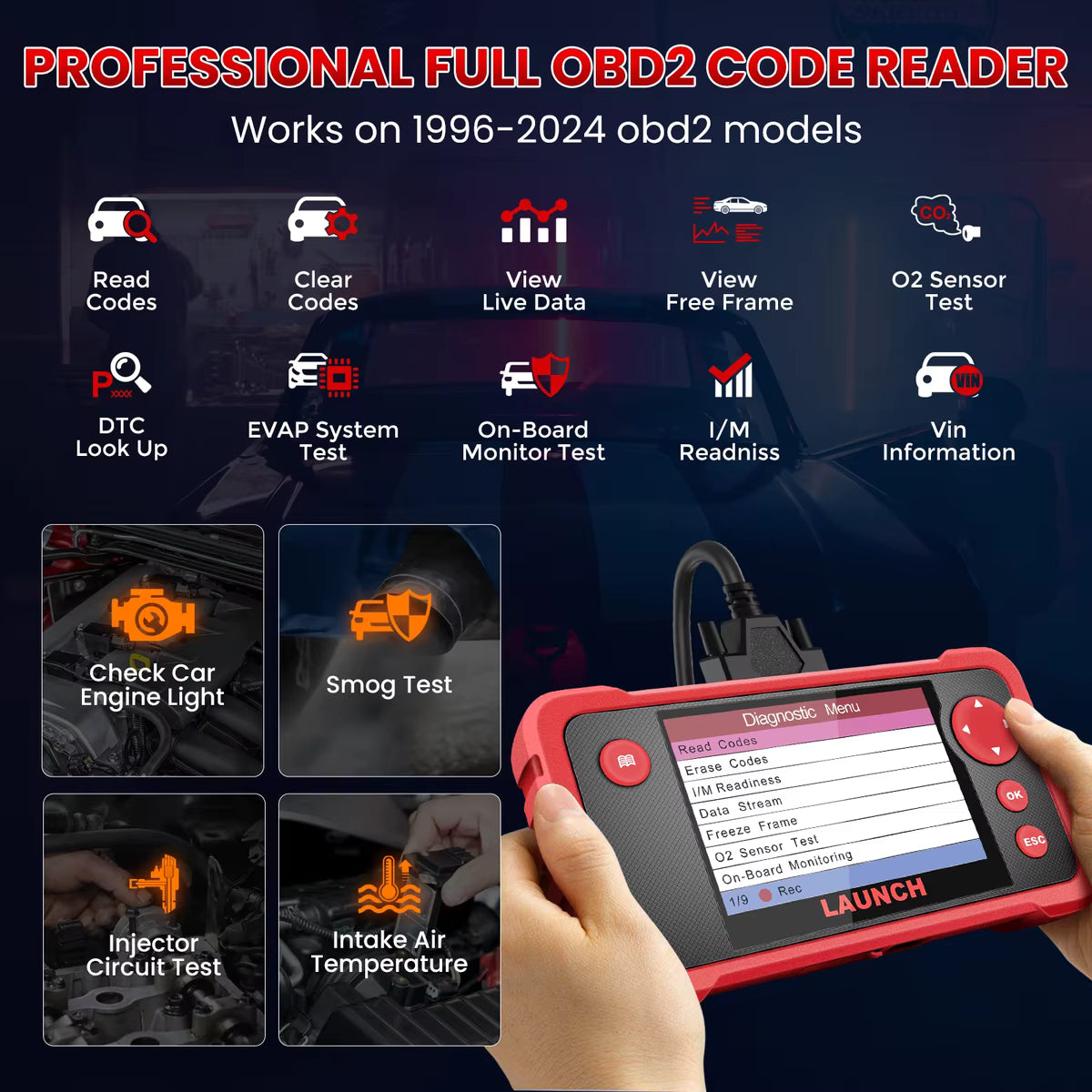 Scanner OBD2 Launch CRP123 V2.0 – diagnostic auto 🚗
