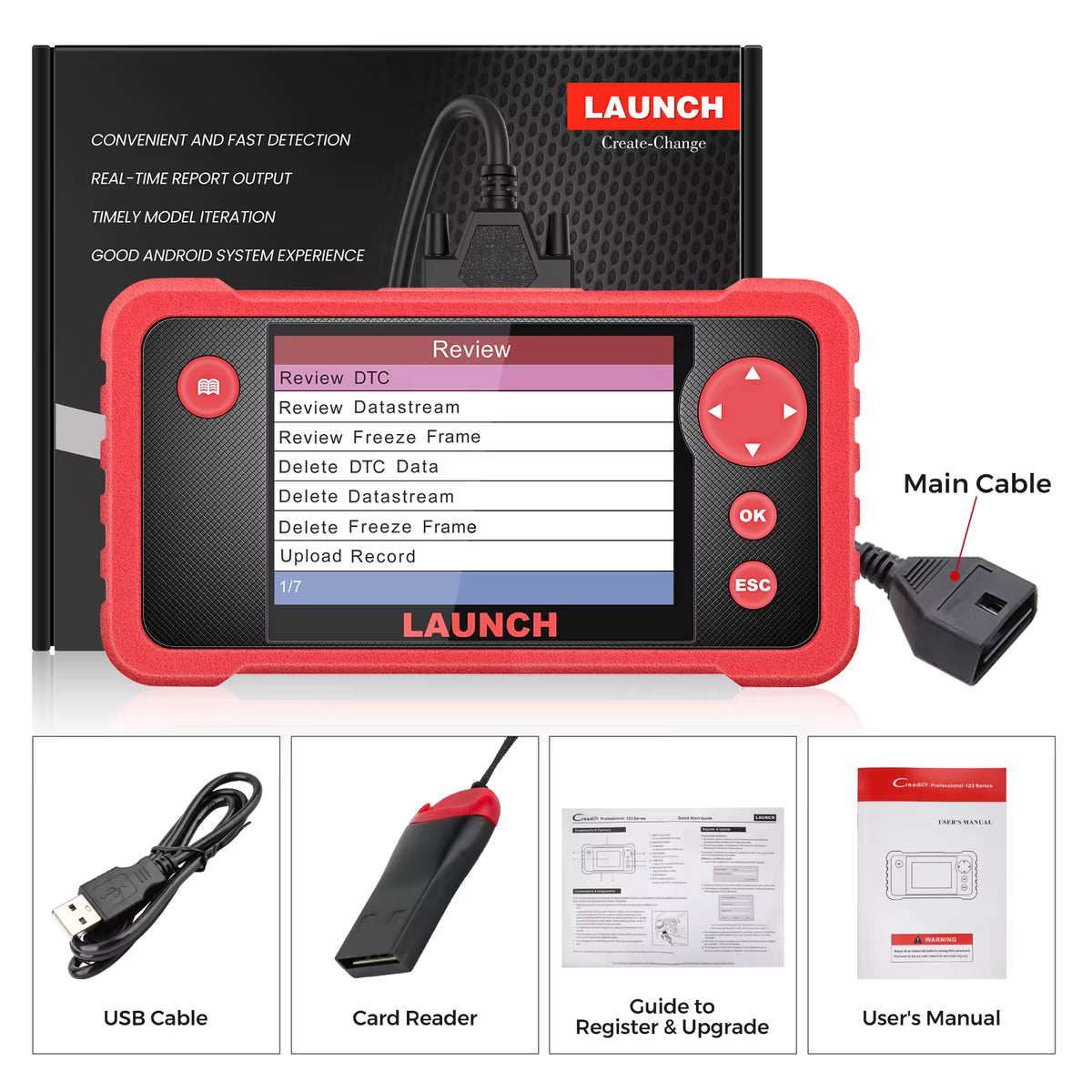 Scanner OBD2 Launch CRP123 V2.0 – diagnostic auto 🚗