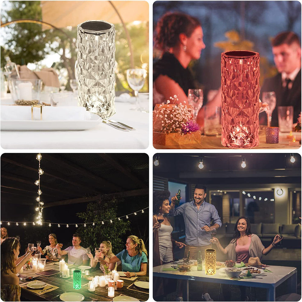 Lampe Cristal RGB LED 16 couleurs — ambiance romantique 💡