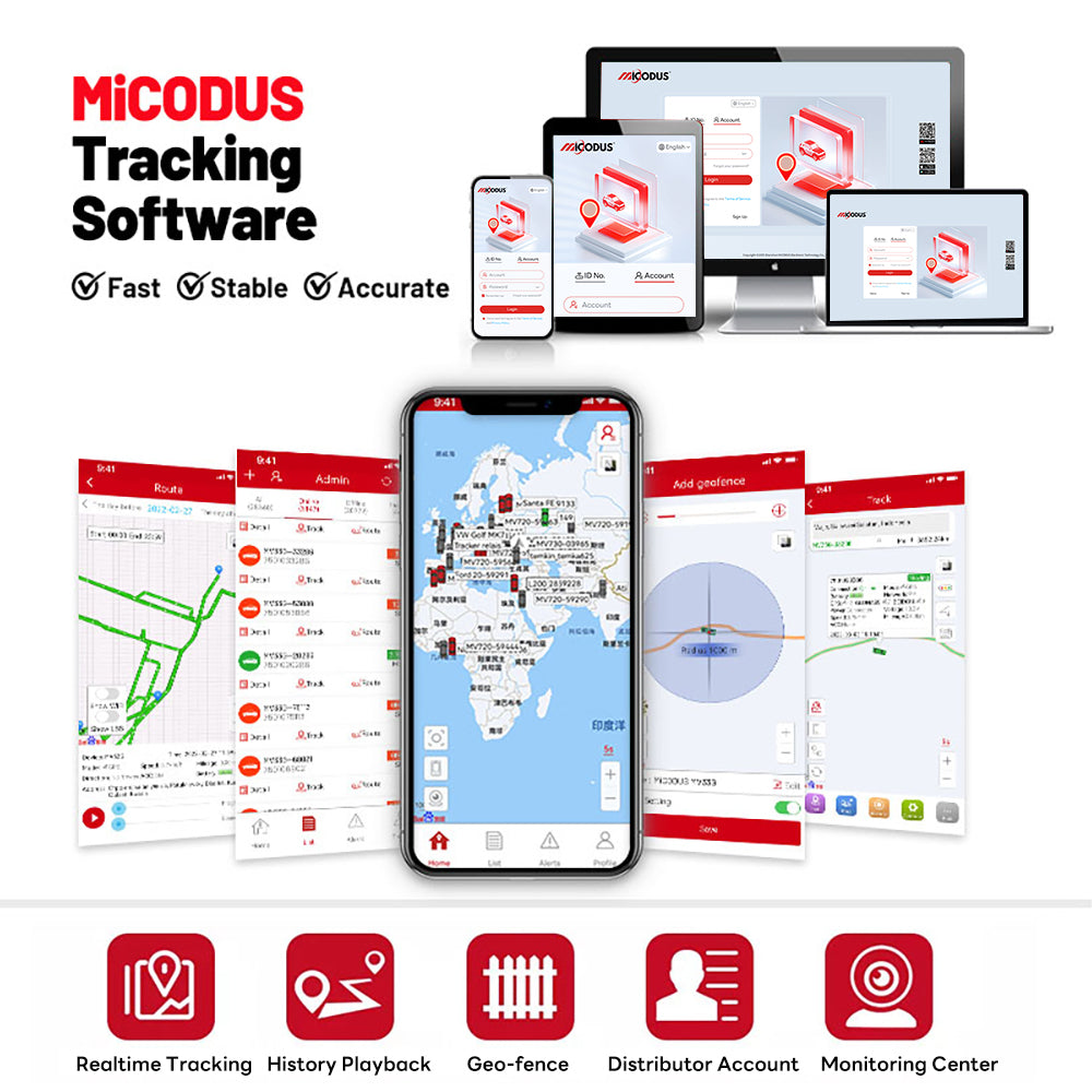 Traceur GPS 4G voiture/moto â MiCODUS MV930G đ