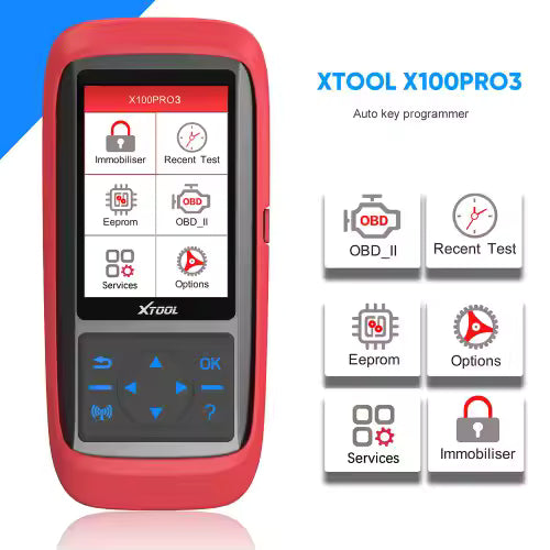XTOOL X100 PRO3 – Programmateur de clés auto, OBD2 rapide + multi-marques – RDC EBUYZONE.NET