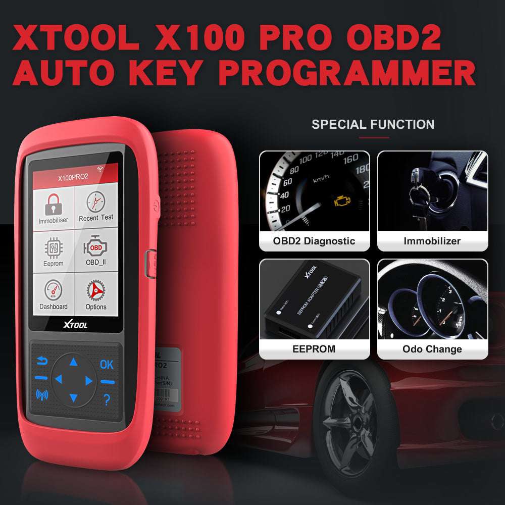 XTOOL X100 PRO2 – Programmateur Clés, Diagnostic Voiture, Kilométrage Précis – RDC
