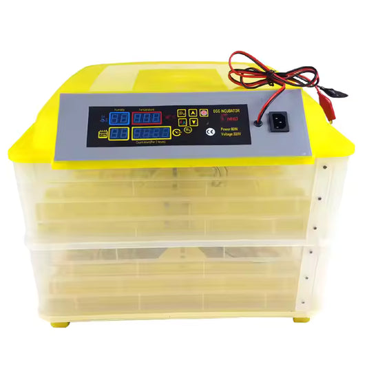 Incubateur Automatique à Œufs 112 Œufs – Double Alimentation (220V & 12V), Contrôle Digital, Retournement Automatique - RDC EBUYZONE.NET