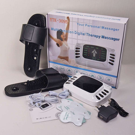 Kit électrothérapie YTK-309B, écran LCD, électrodes et sandales inclus – disponible en RDC.