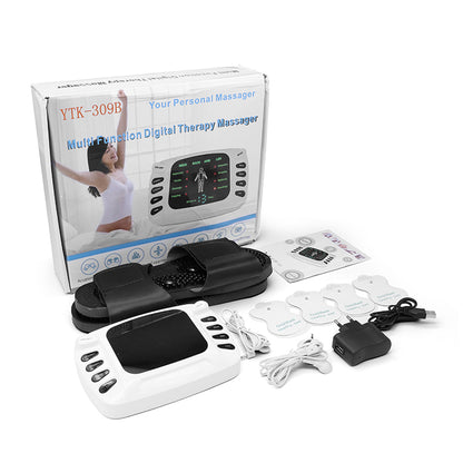 Coffret complet YTK-309B avec électrodes, sandales et chargeur pour rééducation – disponible en RDC.