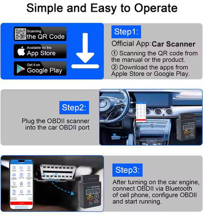 Tutoriel d’installation ELM327 OBD2 Bluetooth V1.5 sur voiture via application mobile – disponible en RDC.