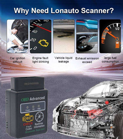 Avantages du scanner ELM327 OBD2 Bluetooth, détection pannes et consommation, disponible en RDC.