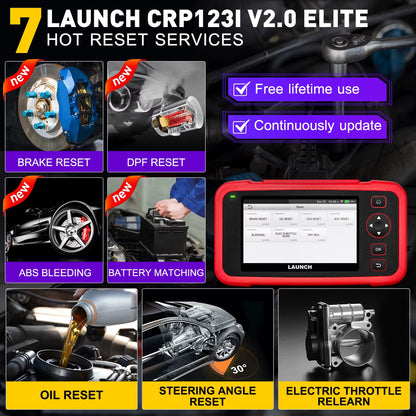 LAUNCH CRP123I V2.0 ELITE: scanner auto 4 systèmes 🔧